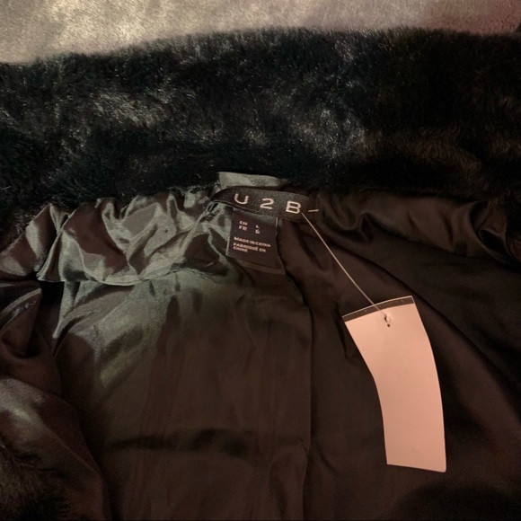 Faux Fur Bomber Jacket - Picture 8 of 8